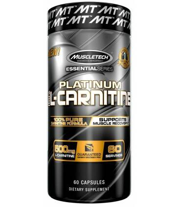 Platinum 100% carnitina de Muscletech 180 caps
