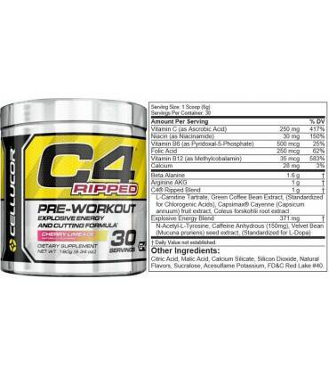 C4 Ripped de Cellucor 180 grs