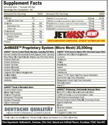 Jet Mass 1.83 Lbs Creatina GAT