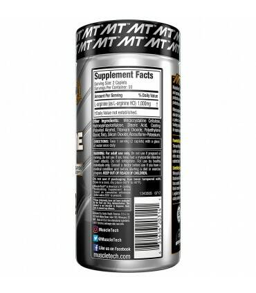 Platinum L Arginine de Muscletech 100 caps