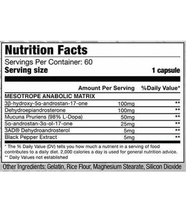 Mesotrope 60 Caps de Dragon Pharma Labs