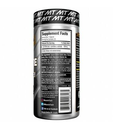 L Carnitina Platinum de Muscletech 60 caps