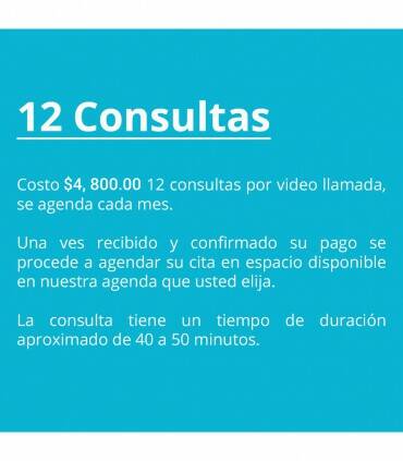 Paquete de 1 Año de consultas por Videollamada
