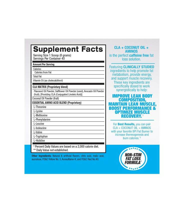 CLA + Coconut Oil + Aminos 40 Servs BPI Fitness