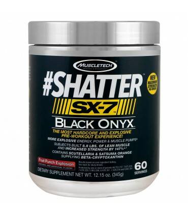 Shatter SX-7 Black Onix de Muscletech 60 servs