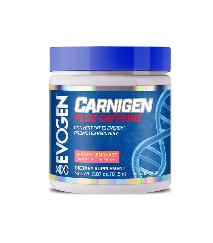 Carnigen Plus Cafeina 50 servicios de Evogen Fitness Carnigen Plus Cafeina 50 servicios de Evogen Fitness