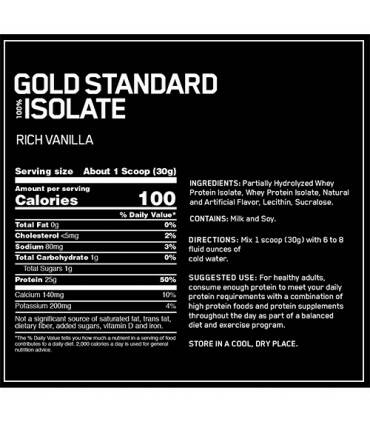 100% Whey Gold Standard Isolate 5lbs