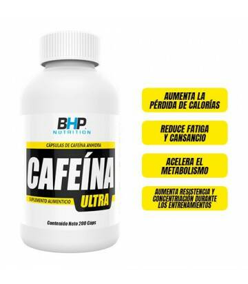Cafeína Ultra 200 capsulas BHP