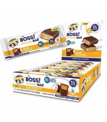 Boss Inmunity Bars Barras de proteina Lenny and Larrys 12 pzas