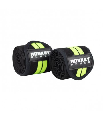 Vendas para Rodillas Monkey Power Verdes con Negro