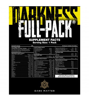 Full Pack 30 Sobres el Mejor Multivitaminico Dark Matter