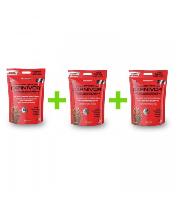 Kit de 3 bolsas de Carnivor 2LB Cada Una