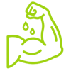Icono de fuerza muscular